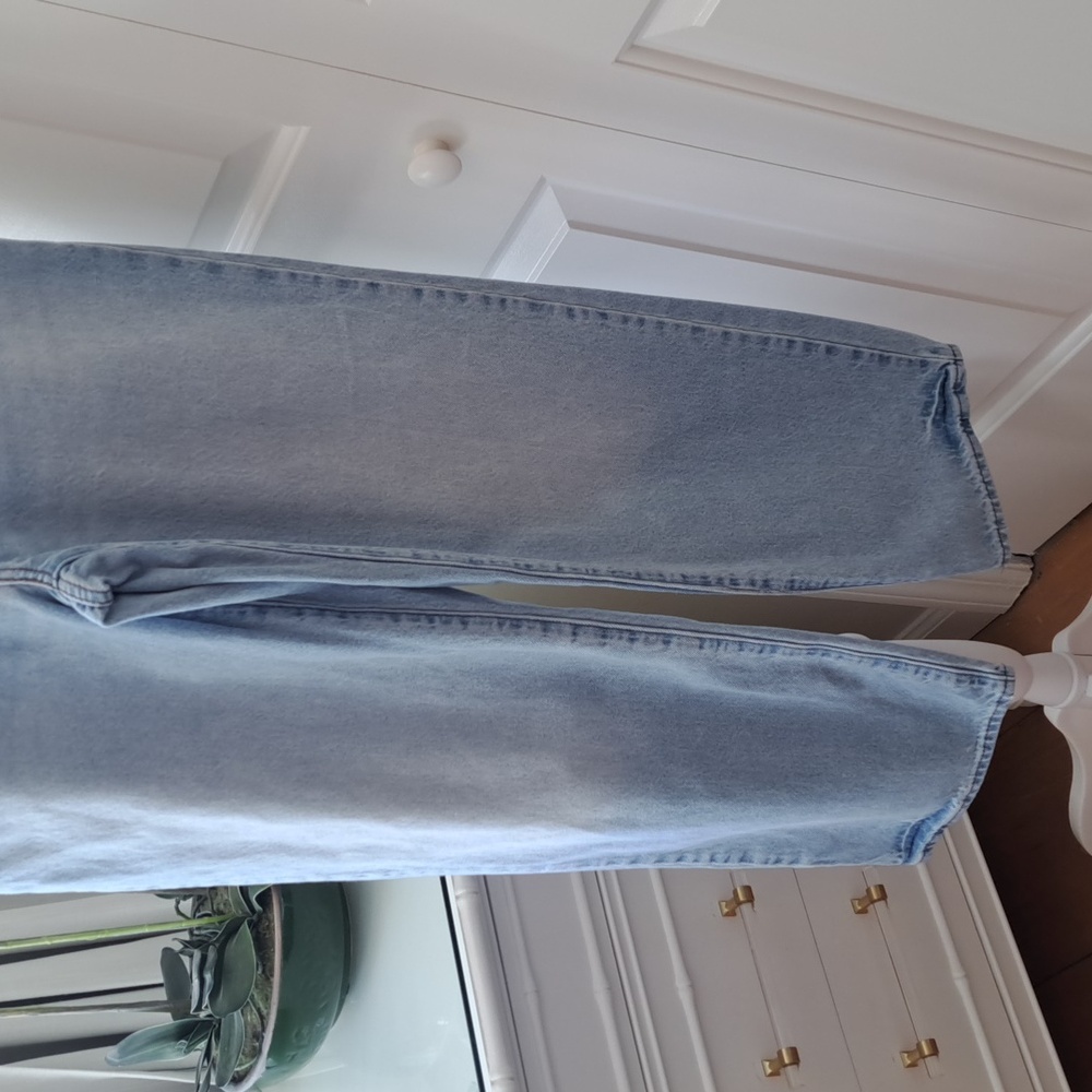 Levi's Premium Womens Baggy Dad Light‎ Wash 100% Cotton Wide Leg Jeans S-24 - Picture 3 of 11